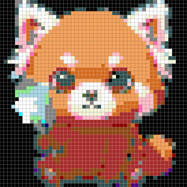 Red panda pattern